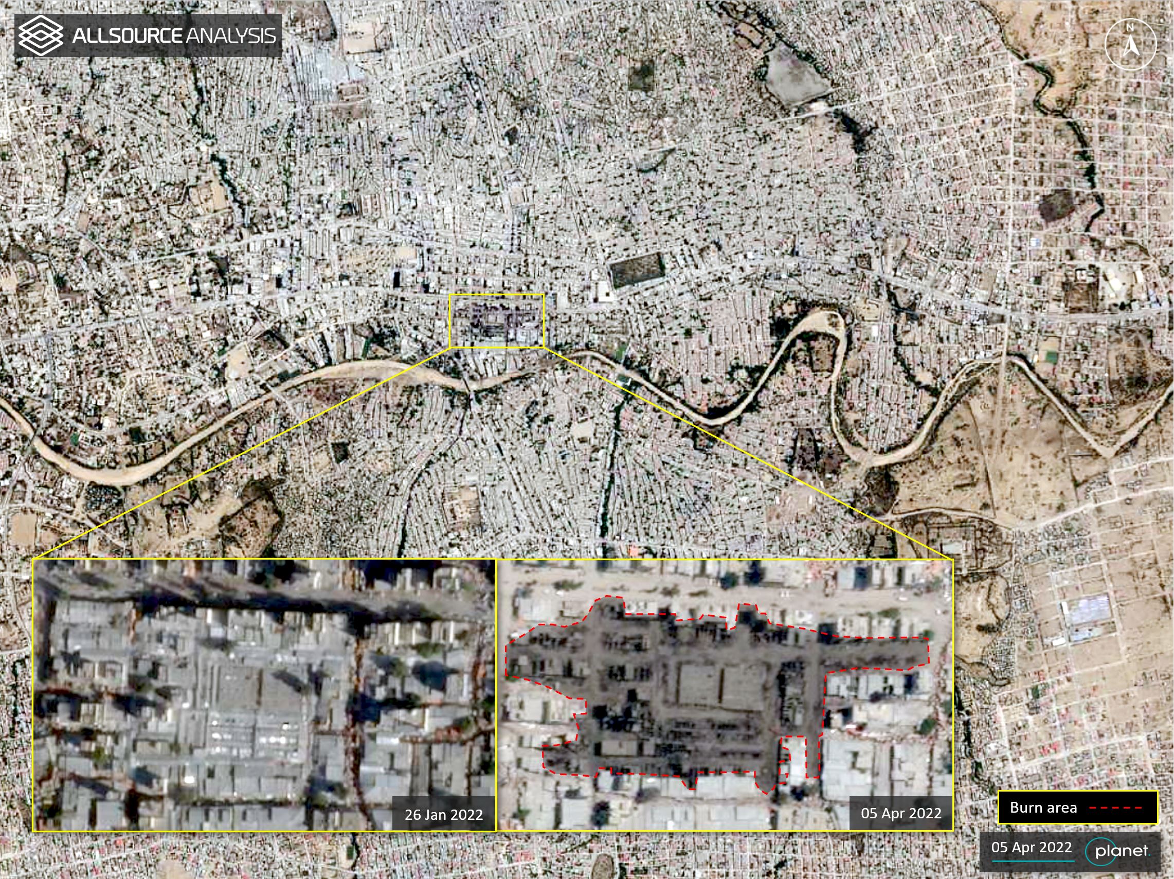 Satellite view of City centre 